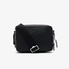 Lacoste Unisex Small Chantaco Leather Reporter Bag - One Size In Black