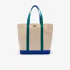 Lacoste Unisex Summer Pack Canvas Tote - One Size In White