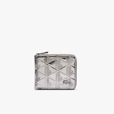 Lacoste Unisex The Blend Silver Zipped Billfold - One Size