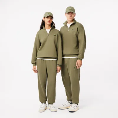 Lacoste Unisex Xl Croc Cotton Sweatpants In Green