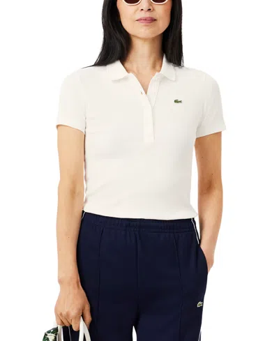 Lacoste Usa Women's Cotton Slim-fit Short-sleeve Polo Tee