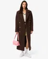 Lacoste Usa Women's Relaxed Fit Tailored Trench Coat In Brown