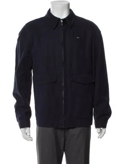 Pre-owned Lacoste Utility Jacket In Blue