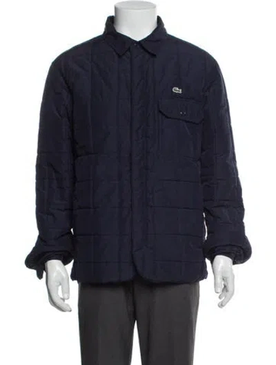 Pre-owned Lacoste Utility Jacket In Blue