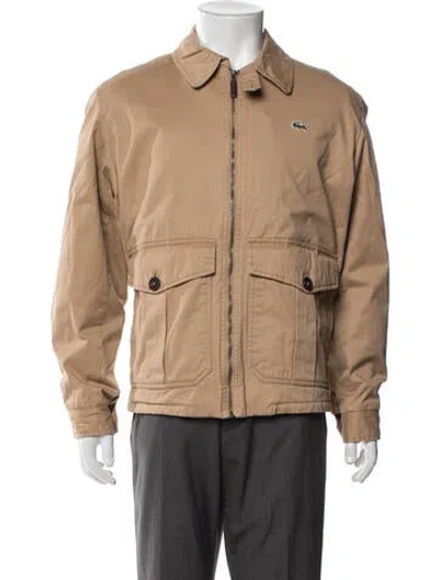 Pre-owned Lacoste Utility Jacket In Brown