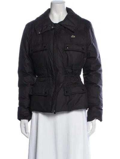 Pre-owned Lacoste Utility Jacket In Gray