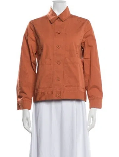 Pre-owned Lacoste Utility Jacket W/ Tags In Orange