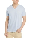 Lacoste V-neck Pima Cotton Tee In J2g Phoeni