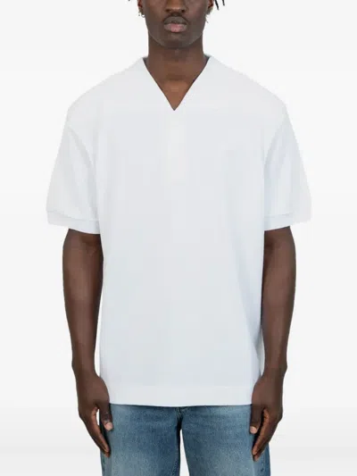 LACOSTE V-NECK SHORT-SLEEVE POLO SHIRT