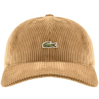 Lacoste Velour Baseball Cap Brown