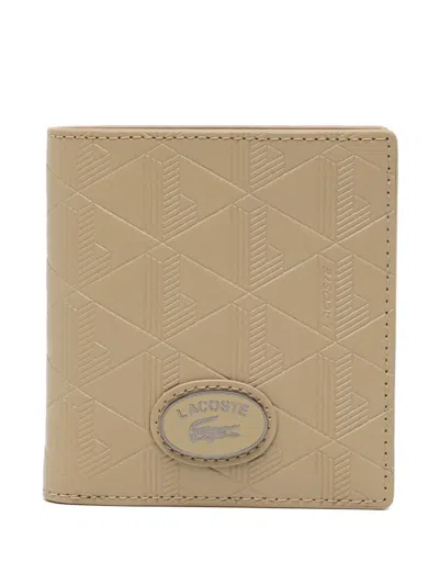 Lacoste Viennois Compact Wallet In Brown