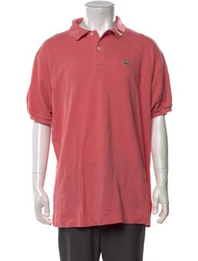 Pre-owned Lacoste Vintage Collar Polo Shirt In Pink
