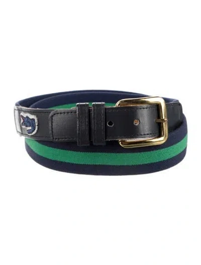Pre-owned Lacoste Vintage Skinny Belt In Blue