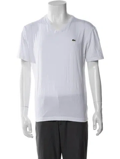 Pre-owned Lacoste V-neck Short Sleeve T-shirt In Multi