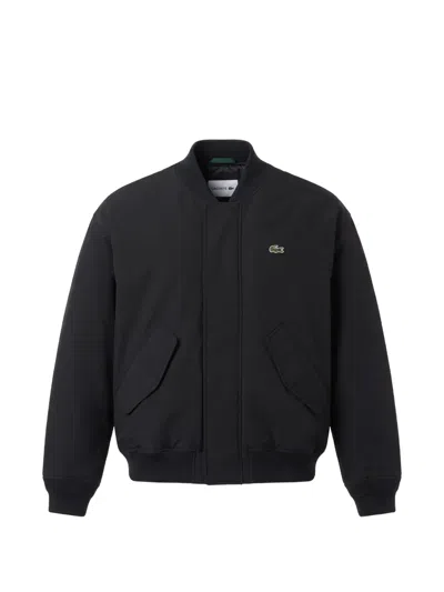 Lacoste Wasserabweisender Bomberjacke Aus Taft In Black
