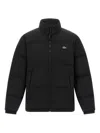 Lacoste Water-repellent Down Jacket With Packable Hood Clothing In Black