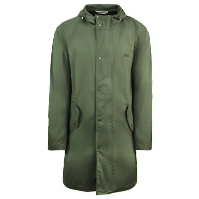 Pre-owned Lacoste Water Repellent Green Mens Long Zip Up Jacket Bh3927 S7t