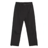 Lacoste Water Repellent Taffeta  Relaxed Cargo Pants In Black