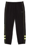 Lacoste Contrast Detail Track Pants - M - 4 In 6vt Noir/limeira