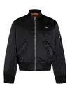 Lacoste Padded Bomber Jacket In Black