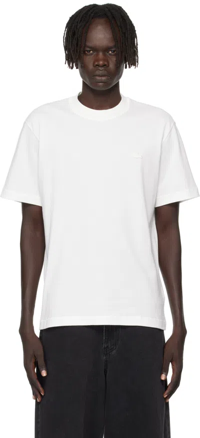 Lacoste White Back To Work Tier 0-1 T-shirt In Multi