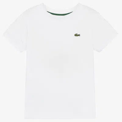 Lacoste Babies' White Cotton T-shirt