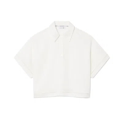 Lacoste Logo-patch Short-sleeve Polo Shirt In Neutral