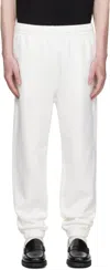 Lacoste White Fleece Sweatpants In White