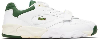 Lacoste White Game Train Pro Leather Sneakers In Multi
