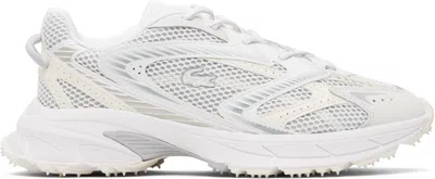 LACOSTE WHITE L003 NEO SHOT SNEAKERS