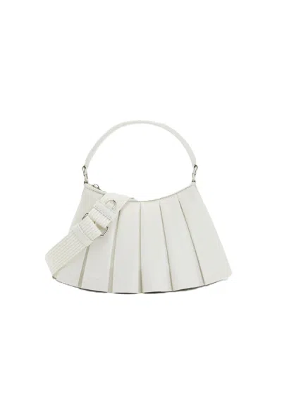 Lacoste Lenglen Leather Bag In White
