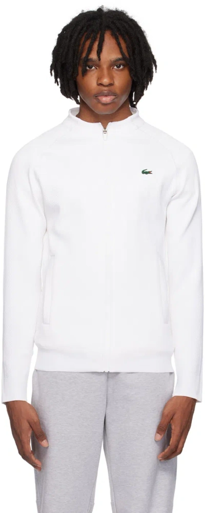Lacoste White Novak Djokovic Edition Track Jacket