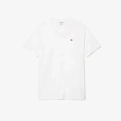 Lacoste White Pima Cotton T -shirt