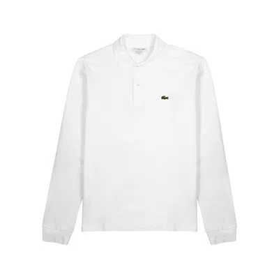 Lacoste White Piqué Cotton Polo Shirt