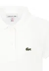 Lacoste Toddler And Little Girls Short Sleeve Polo Shirt In White