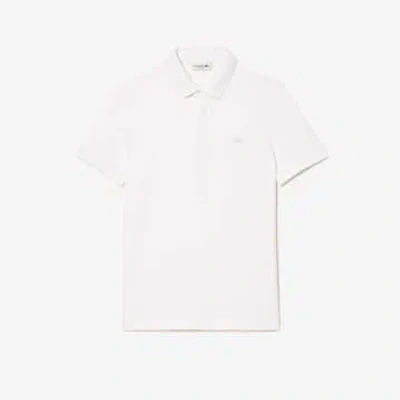 Lacoste White Smart Paris Stretch Polo Shirt