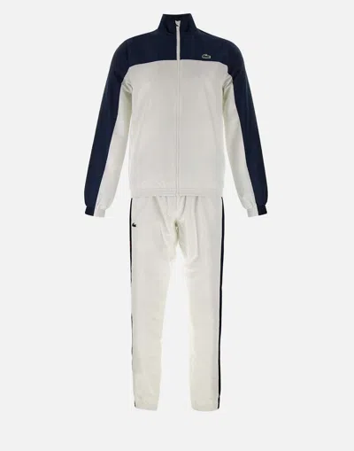 LACOSTE LACOSTE WHITE SPORT SUIT WITH LOGOS
