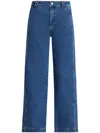 Lacoste Wide Jean In Blue