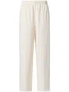 Lacoste Wide-leg Track Pants In Neutrals