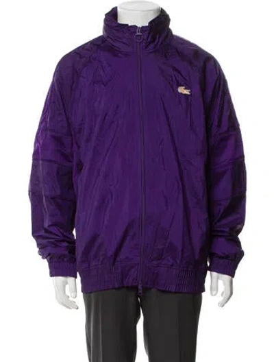 Pre-owned Lacoste Windbreaker In Purple