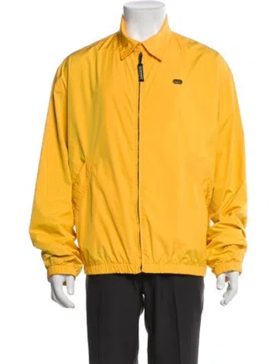 Pre-owned Lacoste Windbreaker In Yellow