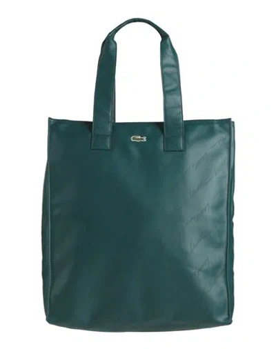 Lacoste Woman Handbag Deep Jade Size - Pvc - Polyvinyl Chloride In Green