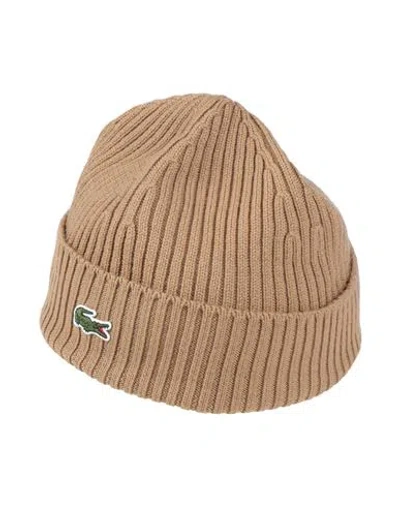 Lacoste Woman Hat Camel Size Onesize Wool