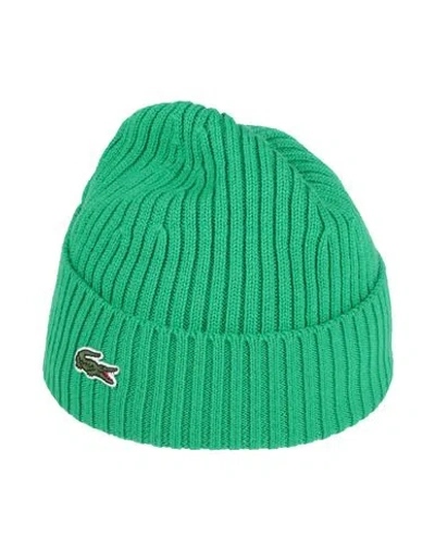 Lacoste Woman Hat Light Green Size Onesize Wool In Green