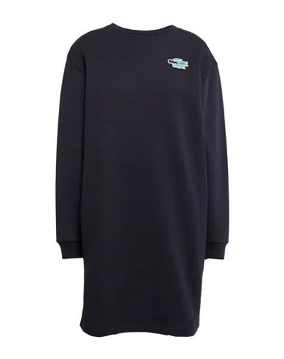 Lacoste Woman Mini Dress Navy Size 6 Cotton In Blue