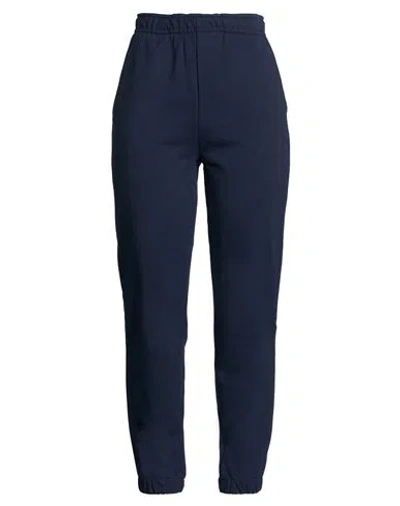 Lacoste Woman Pants Navy Size 4 Cotton In Blue