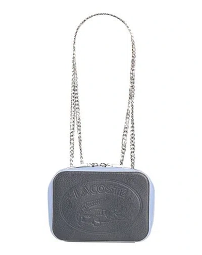 Lacoste Woman Shoulder Bag Midnight Blue Size - Cow Leather