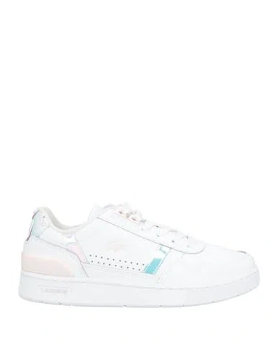 Lacoste Woman Sneakers White Size 5.5 Leather