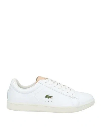 Lacoste Woman Sneakers White Size 6 Leather