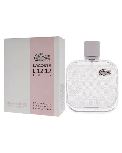 Lacoste Women's 3.3oz L.12.12 Rose Eau Fraiche Edt Spray